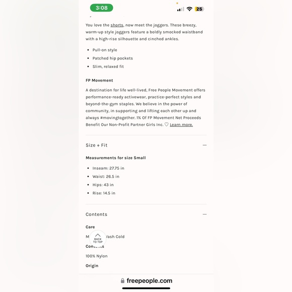 NWT FREE PEOPLE MOVEMENT The Way Home Joggers In Navy MSRP $60 - Picture 5 of 12